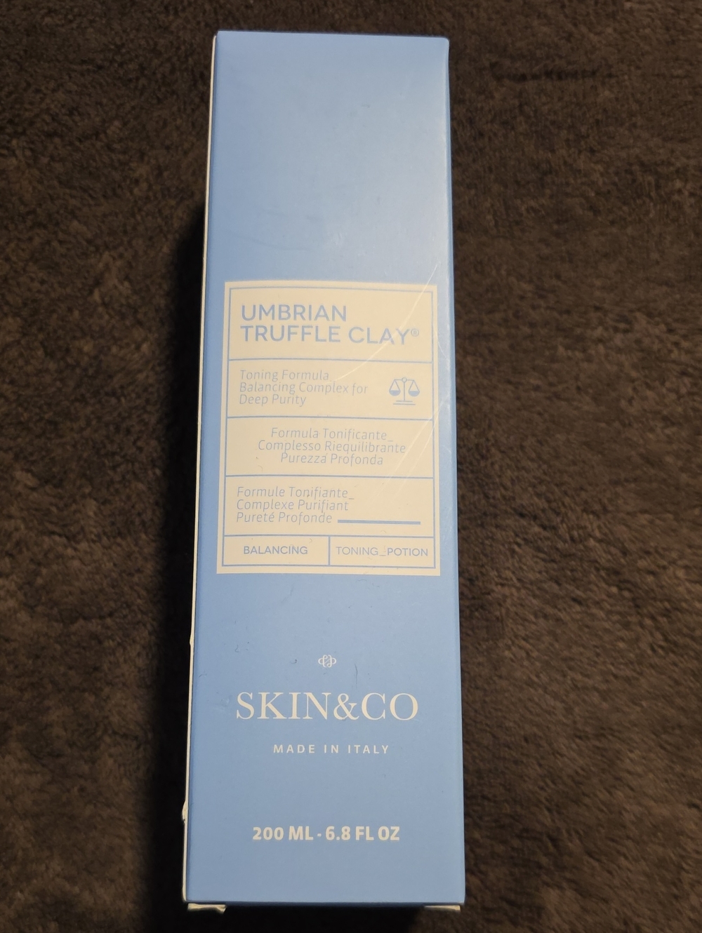 SKIN&CO Umbrian Truffle Clay Balancing Toning Potion 200ml Brand New